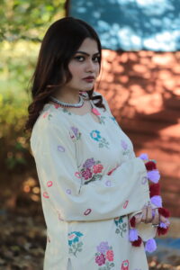 2 piece embroidered karandi suit - Image 2