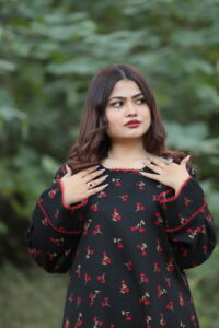 2 piece Whool Pashmina Suit Printed - Image 4