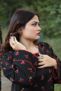 2 piece Whool Pashmina Suit Printed - Image 6