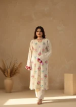 2 Piece Embroidered Karandi Suit
