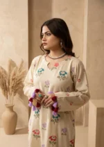 2 Piece Embroidered Karandi Suit - Image 4
