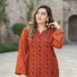 2 Piece Embroidered Karandi Suit