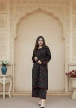 2 Piece Whool Pashmina Suit Printed - Image 2