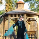 Black Velvet 3-Piece Embroidered Suit with Organza Dupatta